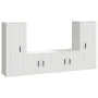 4-teiliges TV-Möbelset aus Sperrholz weiß von vidaXL, TV-Möbel - Ref: Foro24-3188766, Preis: 179,96 €, Rabatt: %
