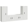 4-teiliges TV-Möbelset aus Sperrholz weiß von vidaXL, TV-Möbel - Ref: Foro24-3188766, Preis: 182,42 €, Rabatt: %