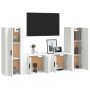 4-teiliges TV-Möbelset aus Sperrholz weiß von vidaXL, TV-Möbel - Ref: Foro24-3188766, Preis: 182,42 €, Rabatt: %