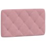 Estructura de cama sin colchón terciopelo rosa 90x190 cm