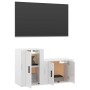 TV-Möbelset 2-teilig aus glänzend weißem Sperrholz von vidaXL, TV-Möbel - Ref: Foro24-3188392, Preis: 84,48 €, Rabatt: %