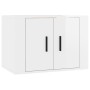 TV-Möbelset 2-teilig aus glänzend weißem Sperrholz von vidaXL, TV-Möbel - Ref: Foro24-3188392, Preis: 84,48 €, Rabatt: %