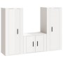 Set de muebles de TV 3 pzas madera contrachapada blanco brillo de vidaXL, Muebles TV - Ref: Foro24-3188744, Precio: 162,39 €,...