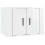 Set de muebles de TV 3 pzas madera contrachapada blanco brillo de vidaXL, Muebles TV - Ref: Foro24-3188744, Precio: 162,39 €,...
