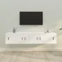 4-teiliges TV-Möbelset aus weißem Sperrholz von vidaXL, TV-Möbel - Ref: Foro24-3188430, Preis: 123,78 €, Rabatt: %