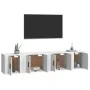 4-teiliges TV-Möbelset aus weißem Sperrholz von vidaXL, TV-Möbel - Ref: Foro24-3188430, Preis: 123,78 €, Rabatt: %