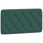 Estructura cama sin colchón terciopelo verde oscuro 100x200 cm