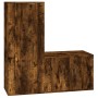 Set de muebles de TV 2 pzas madera contrachapada roble ahumado de vidaXL, Muebles TV - Ref: Foro24-3188723, Precio: 90,05 €, ...