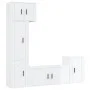 TV-Möbelset 5-teilig aus glänzend weißem Sperrholz von vidaXL, TV-Möbel - Ref: Foro24-3188624, Preis: 240,90 €, Rabatt: %