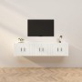 Muebles de TV de pared 3 uds blanco 57x34,5x40 cm de vidaXL, Muebles TV - Ref: Foro24-3188342, Precio: 111,36 €, Descuento: %