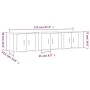 Wand-TV-Schränke 3 Stück weiß 57x34,5x40 cm von vidaXL, TV-Möbel - Ref: Foro24-3188342, Preis: 110,13 €, Rabatt: %