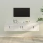 TV-Möbelset 3-teilig aus glänzend weißem Sperrholz von vidaXL, TV-Möbel - Ref: Foro24-3188416, Preis: 125,30 €, Rabatt: %