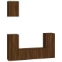 TV-Möbelset 5-teilig, braunes Eichensperrholz von vidaXL, TV-Möbel - Ref: Foro24-3188581, Preis: 214,21 €, Rabatt: %
