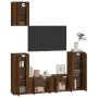 TV-Möbelset 5-teilig, braunes Eichensperrholz von vidaXL, TV-Möbel - Ref: Foro24-3188581, Preis: 214,21 €, Rabatt: %
