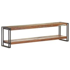 Mueble de TV de madera maciza reciclada 150x30x40 cm Mueble de TV de madera maciza reciclada 150x30x40 cm