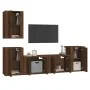 5-piece TV furniture set made of brown oak plywood by vidaXL, TV Furniture - Ref: Foro24-3188573, Price: 189,22 €, Discount: %