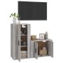 2 Stk. TV-Möbelset Sperrholz Sonoma grau von vidaXL, TV-Möbel - Ref: Foro24-3188460, Preis: 94,14 €, Rabatt: %