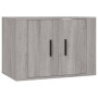2 Stk. TV-Möbelset Sperrholz Sonoma grau von vidaXL, TV-Möbel - Ref: Foro24-3188460, Preis: 94,14 €, Rabatt: %