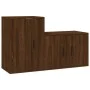 TV-Möbelset 2-teilig, braunes Eichensperrholz von vidaXL, TV-Möbel - Ref: Foro24-3188397, Preis: 80,89 €, Rabatt: %
