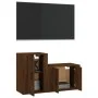 TV-Möbelset 2-teilig, braunes Eichensperrholz von vidaXL, TV-Möbel - Ref: Foro24-3188397, Preis: 80,89 €, Rabatt: %