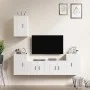 TV-Möbelset 5-teilig aus glänzend weißem Sperrholz von vidaXL, TV-Möbel - Ref: Foro24-3188568, Preis: 196,02 €, Rabatt: %