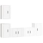 Set de muebles de TV 5 pzas madera contrachapada blanco brillo de vidaXL, Muebles TV - Ref: Foro24-3188568, Precio: 198,46 €,...