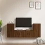 TV-Möbelset 4-teilig aus eichenbraunem Sperrholz von vidaXL, TV-Möbel - Ref: Foro24-3188557, Preis: 177,23 €, Rabatt: %