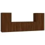 TV-Möbelset 4-teilig aus eichenbraunem Sperrholz von vidaXL, TV-Möbel - Ref: Foro24-3188557, Preis: 177,23 €, Rabatt: %