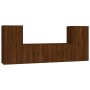 TV-Möbelset 4-teilig aus eichenbraunem Sperrholz von vidaXL, TV-Möbel - Ref: Foro24-3188557, Preis: 179,39 €, Rabatt: %