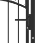 Fence gate with black steel spikes 100x125 cm by vidaXL, garden gates - Ref: Foro24-146389, Price: 157,22 €, Discount: %