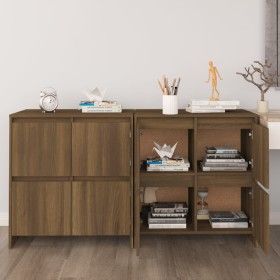 Sideboards 2 pcs oak brown engineered wood 70x41x75 cm by vidaXL, Sideboards - Ref: Foro24-3098096, Price: 140,29 €, Discount: %