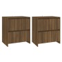 Sideboards 2 Stk. Eichenholzwerkstoff braun 70x41x75 cm von vidaXL, Sideboards - Ref: Foro24-3098096, Preis: 140,29 €, Rabatt: %