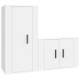 Set de muebles de TV 2 piezas madera contrachapada blanco de vidaXL, Muebles TV - Ref: Foro24-3188454, Precio: 89,21 €, Descu...