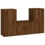 3-teiliges TV-Möbelset Sperrholz Eiche braun von vidaXL, TV-Möbel - Ref: Foro24-3188525, Preis: 138,97 €, Rabatt: %
