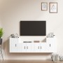 4-teiliges TV-Möbelset Sperrholz glänzend weiß von vidaXL, TV-Möbel - Ref: Foro24-3188544, Preis: 156,73 €, Rabatt: %