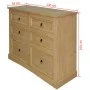 Corona range sideboard made of Mexican pine 110x43x81 cm by vidaXL, Sideboards - Ref: Foro24-243731, Price: 198,32 €, Discoun...