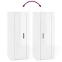 TV furniture set 5 pieces glossy white plywood by vidaXL, TV Furniture - Ref: Foro24-3188800, Price: 290,35 €, Discount: %