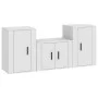 3-teiliges TV-Möbelset aus weißem Sperrholz von vidaXL, TV-Möbel - Ref: Foro24-3188494, Preis: 111,20 €, Rabatt: %
