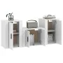 3-teiliges TV-Möbelset aus weißem Sperrholz von vidaXL, TV-Möbel - Ref: Foro24-3188494, Preis: 111,20 €, Rabatt: %