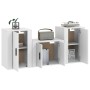 3-teiliges TV-Möbelset aus weißem Sperrholz von vidaXL, TV-Möbel - Ref: Foro24-3188494, Preis: 112,51 €, Rabatt: %