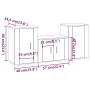3-teiliges TV-Möbelset aus weißem Sperrholz von vidaXL, TV-Möbel - Ref: Foro24-3188494, Preis: 111,20 €, Rabatt: %