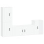 4-teiliges TV-Möbelset Sperrholz glänzend weiß von vidaXL, TV-Möbel - Ref: Foro24-3188600, Preis: 193,64 €, Rabatt: %