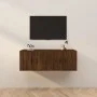 Wall TV cabinets 2 pcs brown oak 57x34.5x40 cm by vidaXL, TV Furniture - Ref: Foro24-3188341, Price: 79,24 €, Discount: %