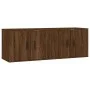 Wand-TV-Schränke 2 Stück braune Eiche 57x34,5x40 cm von vidaXL, TV-Möbel - Ref: Foro24-3188341, Preis: 79,24 €, Rabatt: %