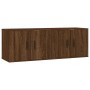 Wand-TV-Schränke 2 Stück braune Eiche 57x34,5x40 cm von vidaXL, TV-Möbel - Ref: Foro24-3188341, Preis: 80,26 €, Rabatt: %