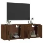 Wand-TV-Schränke 2 Stück braune Eiche 57x34,5x40 cm von vidaXL, TV-Möbel - Ref: Foro24-3188341, Preis: 79,24 €, Rabatt: %