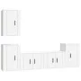 5-piece white plywood TV furniture set by vidaXL, TV Furniture - Ref: Foro24-3188566, Price: 177,94 €, Discount: %