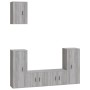 TV-Möbelset 5-teilig Sonoma graues Sperrholz von vidaXL, TV-Möbel - Ref: Foro24-3188580, Preis: 223,63 €, Rabatt: %