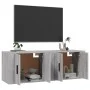 Wand-TV-Schränke 2 Stück Sonoma grau 57x34,5x40 cm von vidaXL, TV-Möbel - Ref: Foro24-3188340, Preis: 86,68 €, Rabatt: %