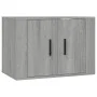 Wand-TV-Schränke 2 Stück Sonoma grau 57x34,5x40 cm von vidaXL, TV-Möbel - Ref: Foro24-3188340, Preis: 86,68 €, Rabatt: %